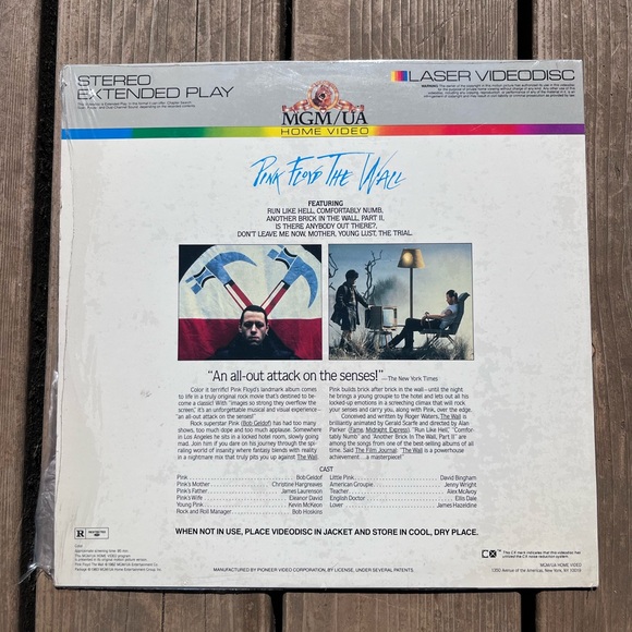 "Pink Floyd: The Wall" Extended Play Laserdisc LD 1982 Music Laser Videodisc - Picture 3 of 7